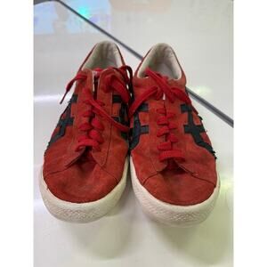 Onitsuka Tiger Red Suede Sneakers Size 10